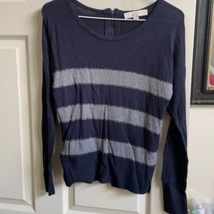 Pre owned Loft Blue and Gray Long sleeve Size S
